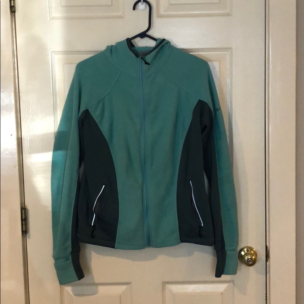 Lightweight Teal/Gray Columbia Fleece